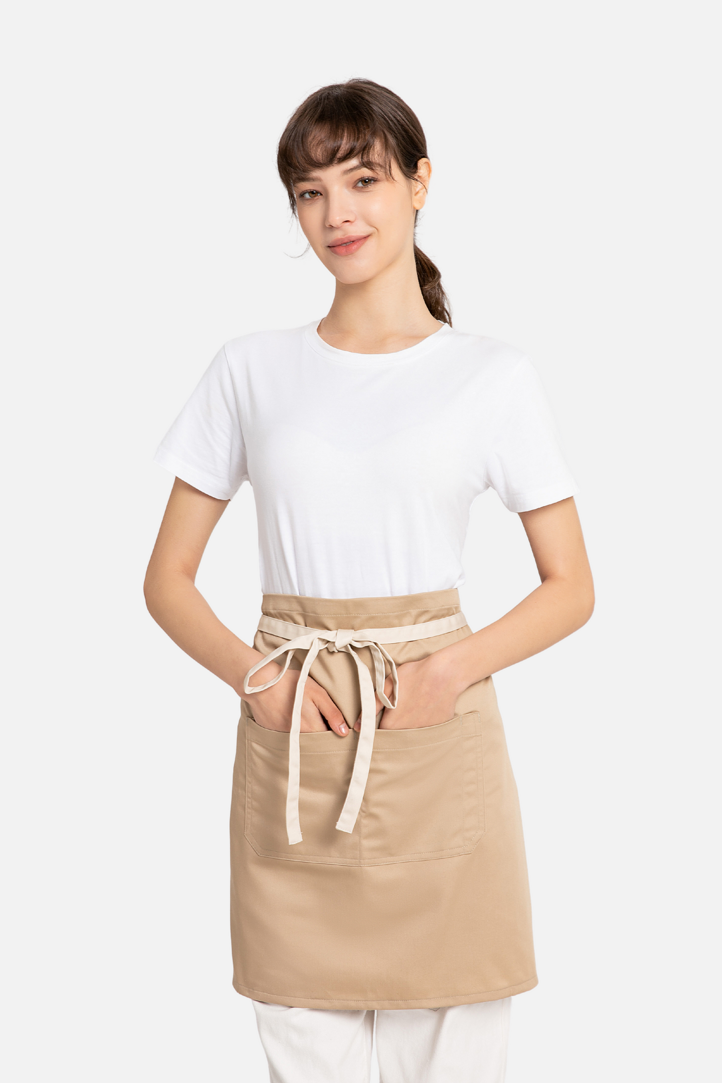 Kai Khaki Half Apron