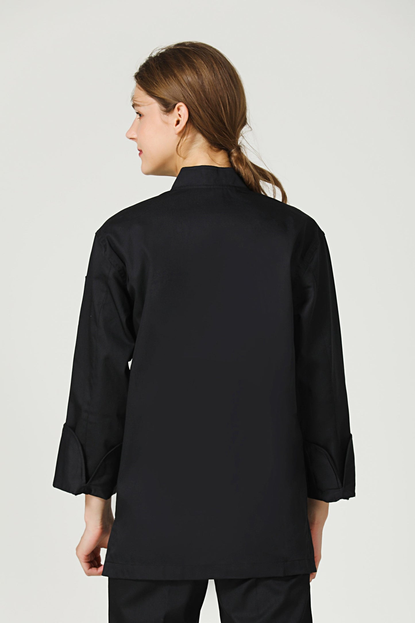 Basil Black Chef Jacket Long Sleeve