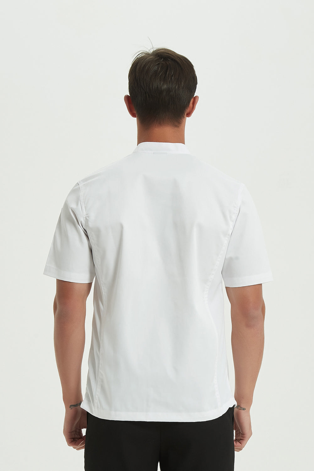 Mint White Chef Jacket, Short Sleeve