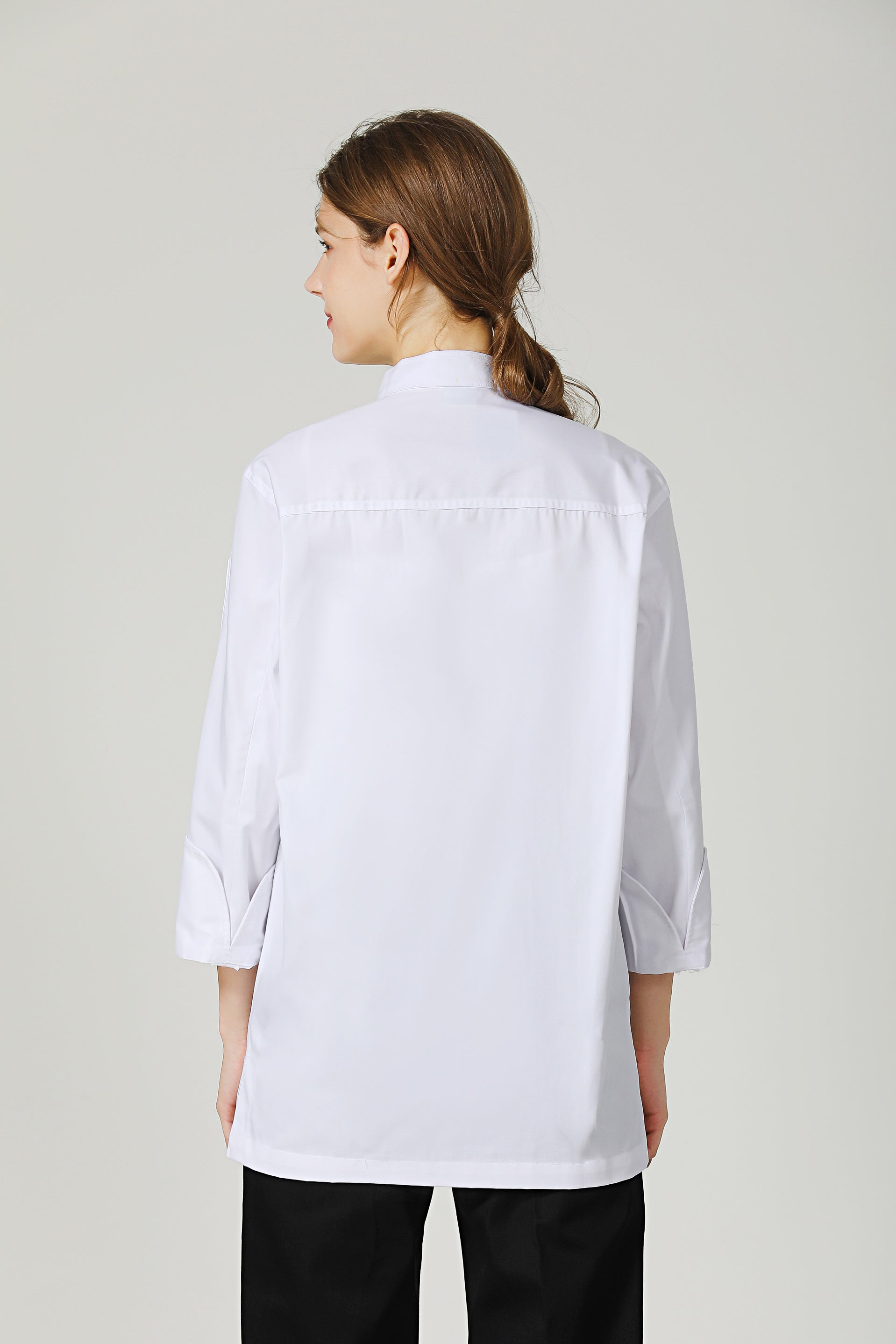 Thyme White Chef Jacket, Long Sleeve - GreenChef Sdn. Bhd.